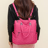 Fashionable Backpack Dual Strap Backpack Travel Backpack Daily Use Backpack - Blue - Size 36-34-14