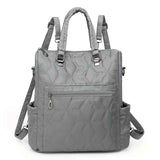 Fashionable Backpack Dual Strap Backpack Travel Backpack Daily Use Backpack - Gray - Size 36-34-14
