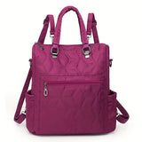 Fashionable Backpack Dual Strap Backpack Travel Backpack Daily Use Backpack - Purple - Size 36-34-14