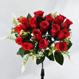 Artificial Rose Bouquet Faux Roses Fake Flowers Home Decor Garden Decoration - Pink - Size L In Australia - Darrahopens