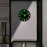 Black Glow In The Dark Wall Clock Silent Wall Clock Australia Modern Home Decor Clock