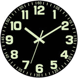 Black Glow In The Dark Wall Clock Silent Wall Clock Australia Modern Home Decor Clock