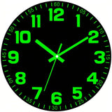 Black Glow In The Dark Wall Clock Silent Wall Clock Australia Modern Home Decor Clock