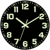 Black Glow In The Dark Wall Clock Silent Wall Clock Australia Modern Home Decor Clock