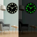 Black Glow In The Dark Wall Clock Silent Wall Clock Australia Modern Home Decor Clock