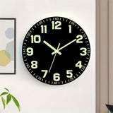 Black Glow In The Dark Wall Clock Silent Wall Clock Australia Modern Home Decor Clock