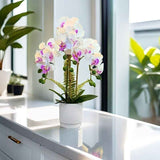 Artificial Phalaenopsis Touch-Sensitive Artificial Plant Moisturizing - Purple - Size 50-11-11 In Australia - Darrahopens