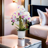 Artificial Phalaenopsis Touch-Sensitive Artificial Plant Moisturizing - Purple - Size 50-11-11 In Australia - Darrahopens