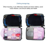 Blue 16 Pocket Hanging Wardrobe Organizer Transparent Storage Bag for Clothes Underwear Socks and Accessories
