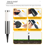 Solar LED Garden Pathway Light Silver Cool White Outdoor Landscape Lamp Waterproof with Automatic Light Sensor for Yard Walkway Driveway 1 Pack