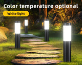 Solar LED Garden Pathway Light Black Cool White Outdoor Landscape Lamp Waterproof with Automatic Light Sensor for Yard Walkway Driveway 1 Pack