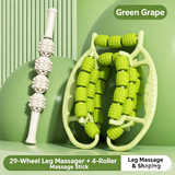 29-Rolling Wheel Leg Muscle Relaxation Leg Wolf Tooth Massage Tool Set