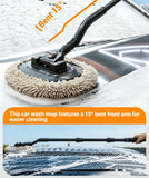 Three section telescopic bending rod does not damage the car paint, wiping and washing the car brush In Australia - Darrahopens