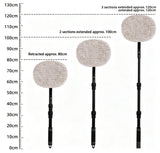 Three section telescopic bending rod does not damage the car paint, wiping and washing the car brush