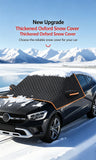 Winter car anti freezing and snow blocking front windshield snow cover
