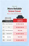 Winter car anti freezing and snow blocking front windshield snow cover