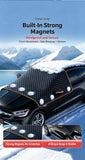 Winter car anti freezing and snow blocking front windshield snow cover