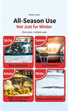 Winter car anti freezing and snow blocking front windshield snow cover