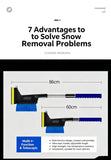 Multi-functional retractable snow and ice removal shovel for cars [with safety hammer]