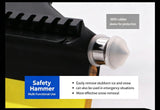 Multi-functional retractable snow and ice removal shovel for cars [with safety hammer]