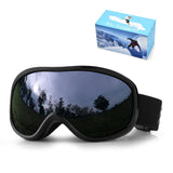 Winter Double-Layer Anti-Fog Spherical Ski Goggles,Sand black+4 gray flakes In Australia - Darrahopens