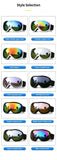 Winter Double-Layer Anti-Fog Spherical Ski Goggles,Sand black+4 gray flakes In Australia - Darrahopens