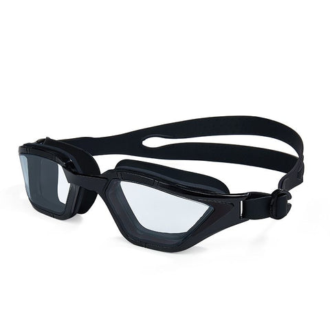 Adult swimming goggles with nano anti fog and waterproof high-definition goggles,black In Australia - Darrahopens