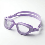 Adult swimming goggles with nano anti fog and waterproof high-definition goggles,Light purple