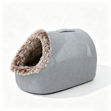 Winter thick and warm, portable plush pet nest,Medium-Dark Gray In Australia - Darrahopens
