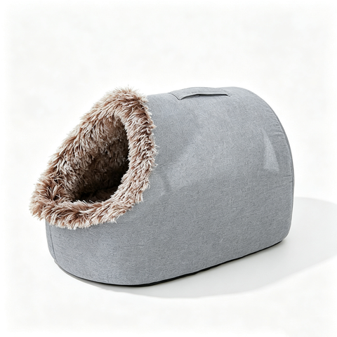 Winter thick and warm, portable plush pet nest,Large-Dark Gray In Australia - Darrahopens