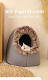 Winter thick and warm, portable plush pet nest,Large-Grey In Australia - Darrahopens