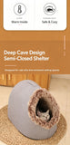 Winter thick and warm, portable plush pet nest,Large-green In Australia - Darrahopens