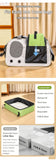 Portable Foldable Cat Litter Box for Travel,small green