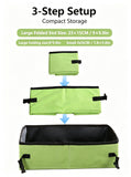 Portable Foldable Cat Litter Box for Travel,small grey