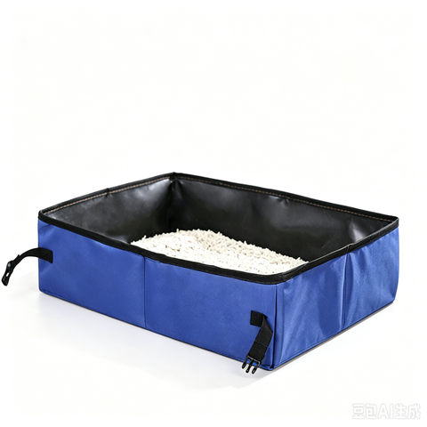 Portable Foldable Cat Litter Box for Travel,large blue In Australia - Darrahopens