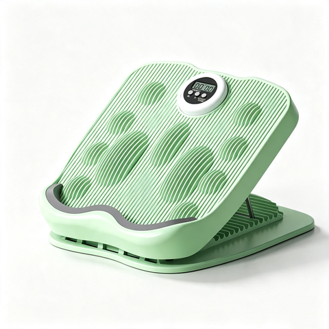 Foldable timing multi gear adjustable inclined pedal calf stretching massager,green In Australia - Darrahopens