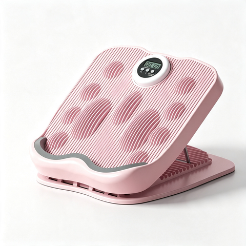 Foldable timing multi gear adjustable inclined pedal calf stretching massager,pink In Australia - Darrahopens