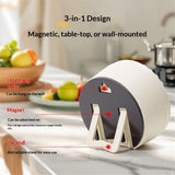 Round Visual Timer - Magnetic Silent Countdown Timer for Kids, Studying, Cooking, Time Management Cute Timer, Perfect for Desktop & Fridge Use.-Rice ear yellow