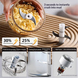 Electric Garlic Chopper and Mincer, Mini Portable Veggie Cutter for Ginger Vegetables Pepper, 350ml Glass Cup Safe 6-Blade Small Vegetable Chopper with Auto Shut-Off In Australia - Darrahopens