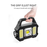 Solar Flashlight,Multifunctional Flashlight Solar Flashlight, Flashlight Cell Phone Charger,USB Charging,Suitable for Home,Fishing,Outdoor Camping（LED side lights） In Australia - Darrahopens
