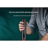 Rechargeable electric red wine bottle opener, household multifunctional wine starter, fully automatic wine opener, Black