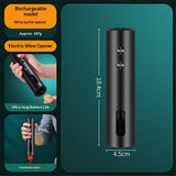 Rechargeable electric red wine bottle opener, household multifunctional wine starter, fully automatic wine opener, Black