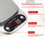 Food Kitchen Scale Digital Weight Grams and Oz，Professional Small Digital Kitchen Food Scales 10000/1gfor Weight Loss（battery-powered version）