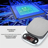 Food Kitchen Scale Digital Weight Grams and Oz，Professional Small Digital Kitchen Food Scales 10000/1gfor Weight Loss（battery-powered version）