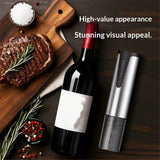 Rechargeable Wine Opener by   Stainless Steel Shell, Cordless Corkscrew & Cork Remover, Gifts for Wine lover- Silver In Australia - Darrahopens