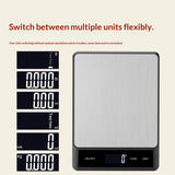 Food Scale - Rechargeable Digital Kitchen Scale , 15kg/1g Precision, Type-C, Grams/Ounces, LCD Display, for Cooking/Baking/Meal Prep, Black