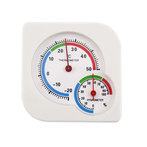 Indoor Thermometer and Humidity Gauge Indoor Mini Thermometer Hygrometer Temperature Humidity Meter Temperature and Monitor with Pointers for Home, Kitchen, Planting Room (White) In Australia - Darrahopens