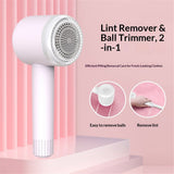 2-in-1 hair ball trimmer USB dual charging handheld sweater shaver multifunctional portable hair remover（white） In Australia - Darrahopens