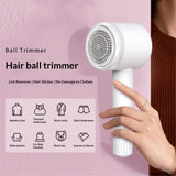 2-in-1 hair ball trimmer USB dual charging handheld sweater shaver multifunctional portable hair remover（white）