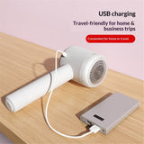 2-in-1 hair ball trimmer USB dual charging handheld sweater shaver multifunctional portable hair remover（white）